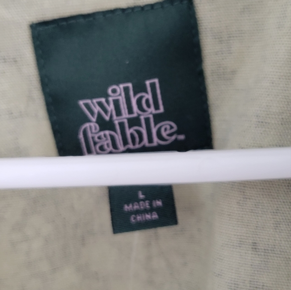 Large green print denim jacket - Picture 4 of 5